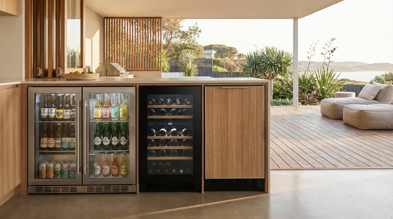 comparison shot of the top 3 fridges side by side