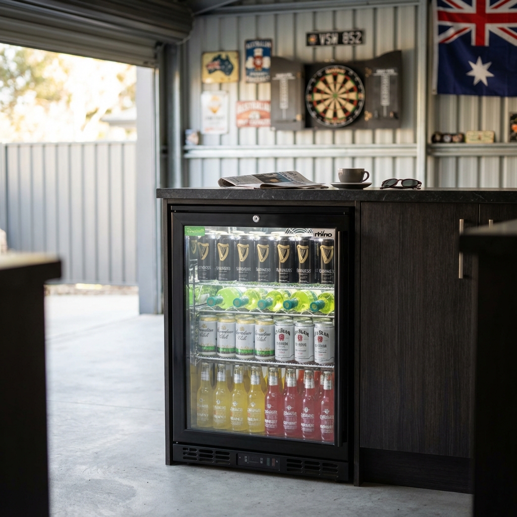 Rhino 129L Commercial Glass Door Bar Fridge – SG1 — lifestyle